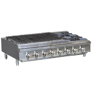Combinaison Plaque chauffante et Charbroiler radiant à gaz Royal RRB-24OB2 36"
