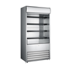 OMCAN 43459 36" Wide Open Air Grab-and-Go Refrigerated Merchandiser open front refrigerated display case with shelves