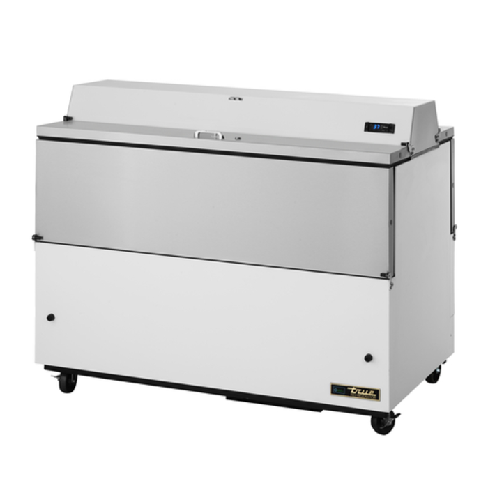 True TMC-58-DS-HC 58-Inch Dual Sided Milk Cooler, 16 Crate Capacity