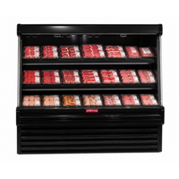 Howard-McCray R-OM35E-10L-B-LED 123-Inch Black Packaged Meats Open Refrigerated Merchandiser Display