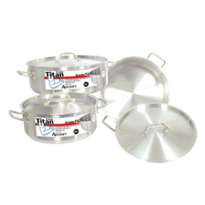 Titan BRSS-25 Titan Series™ 25 Qt. Brazier Pot Pan