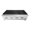 Atosa ATRC-48 48" Gas Countertop Heavy Duty Charbroiler With Stainless Steel Construction.