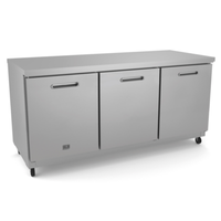Kelvinator KCHUC72R 72" Wide Three-Door Undercounter Reach-In Refrigerator