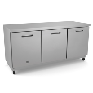 Kelvinator KCHUC72R 72" Wide Three-Door Undercounter Reach-In Refrigerator