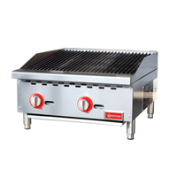 OMCAN 47377 24" Countertop Radiant Gas Charbroiler 70,000 BTU