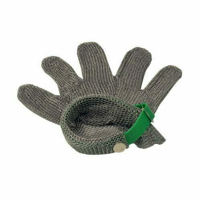 Omcan 44353 Stainless Steel Mesh 5-Finger Cut Resistant Glove, X-Large