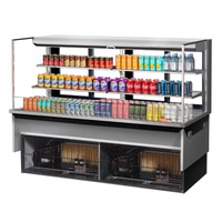Turbo Air TOM-72L-UFD-S-3SI-N 72" Refrigerated Drop-In Open Display Case