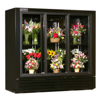 Powers FS77GDHC 77"W Three-Section Sliding Door Floral Merchandiser
