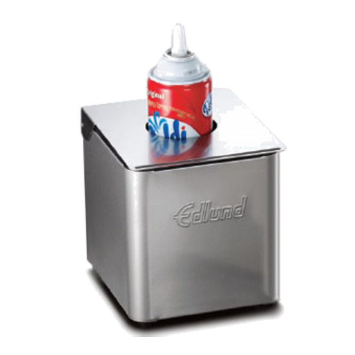 Edlund CSR-016B 1/6 Size Pan Bar Condiment Holder Box
