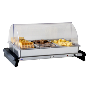 Cadco WTBS-3RT 26" x 15 1/4" Countertop Triple Buffet Server