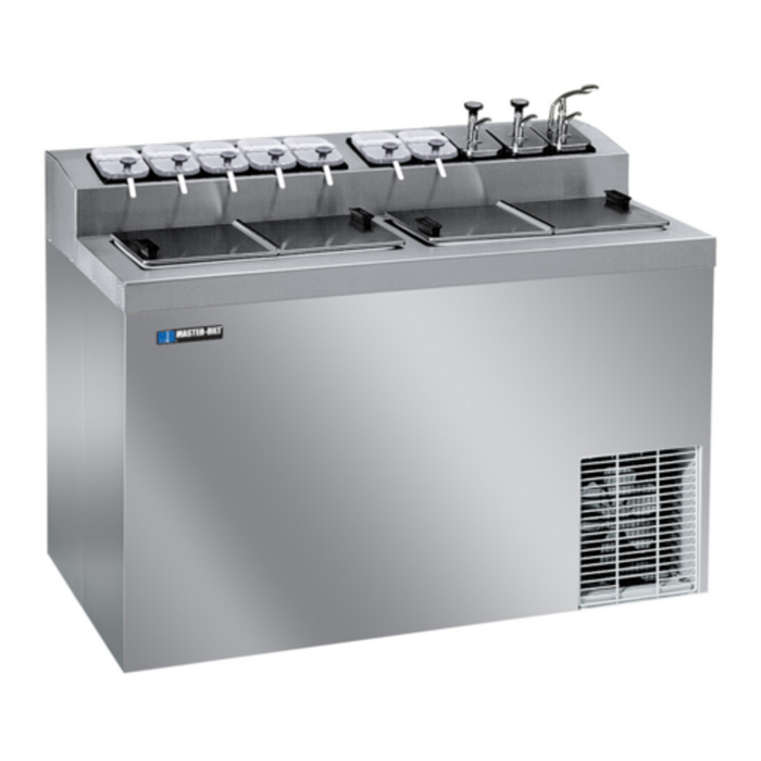 Master-Bilt FLR-80SE 54" Ice Cream Dipping Cabinet Flavorail