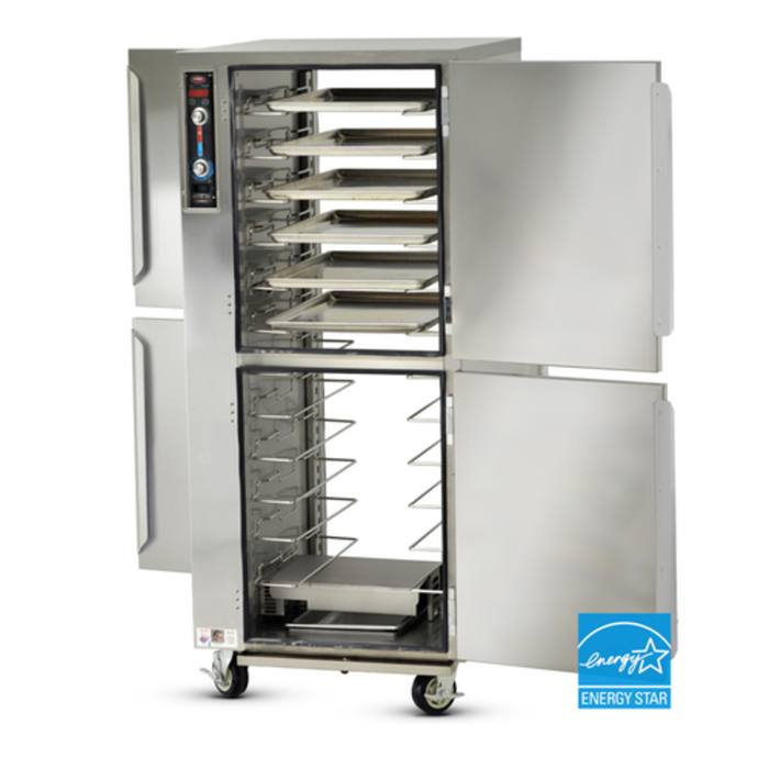 FWE MTU-12P 29.75" Mobile Pass-Thru Heated Holding Cabinet 12 Pan