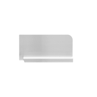 Omcan 47728 Right Side Splash Guard for 18" x 18" Sinks