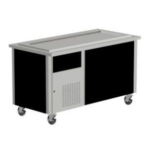 Randell RS SSC-RFT-6 86"W Mobile Enclosed Base Frost Top Serving Counter