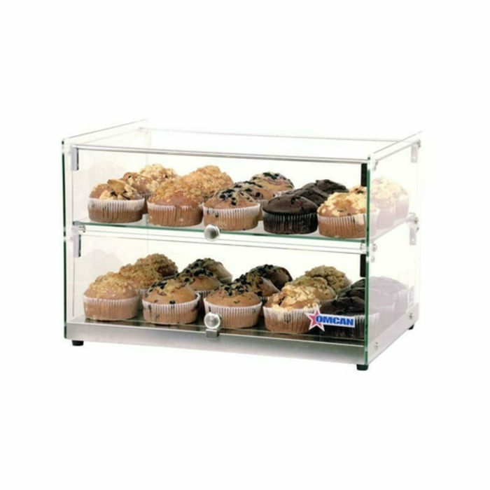 Omcan 44373 21.8"W Countertop Pastry Food Display Case 50L