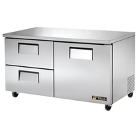 True TUC-60D-2-HC 60.38-Inch Undercounter Refrigerator with Door and Drawers