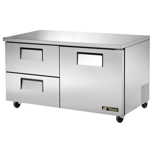 True TUC-60D-2-HC 60.38-Inch Undercounter Refrigerator with Door and Drawers