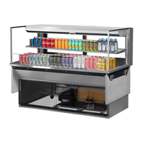 Turbo Air TOM-60L-UFD-S-2SI-N 59-7/8"W Refrigerated Drop-In Display Case