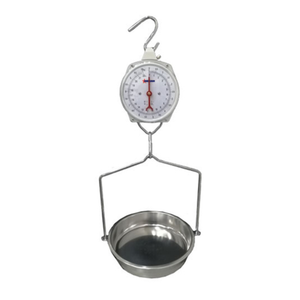 Alt Tag: Omcan 43827 Digital Hanging Scale with 22 lb / 10 kg Capacity hanging scale with hook and stainless steel bowl