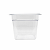 Omcan 80048 4 qt plastic food pan for commercial kitchens, ideal for prep and storage in busy environments.