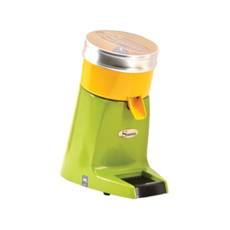 Heavy-Duty Electric Citrus Juicer In Bright Green Color With A Dome Lid For Quick Juice Extraction