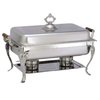 Lafayette LAF-7 Rectangular Chafing Dish With Polished Finish And Elegant Handles For Catering