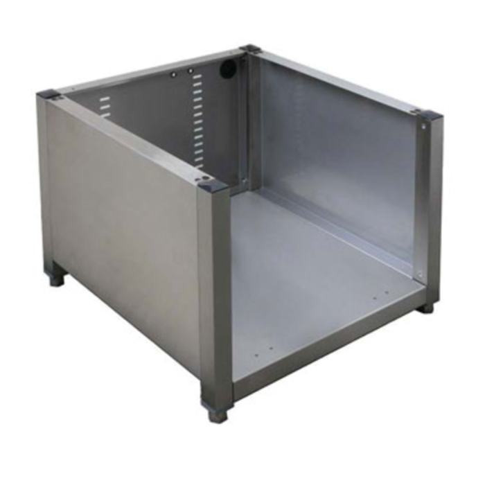 Alt Tag: Lamber AC00005 Stainless Steel Equipment Stand 23.75" L x 23.75" W AISI 304 ergonomic dishwasher stand