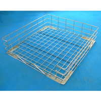 Alt Tag: Lamber CC00090 25" x 26.25" Stainless Steel Dishwasher Open Rack commercial dishwasher wire rack basket
