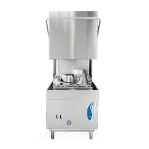 Alt Tag: Lamber P800EK 32" x 33" High-Temp Hood Type Dishwasher commercial hood-type utensil dishwasher, stainless steel high-temp cleaning