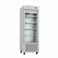 Infrico IRR-AN23CR 27" Reach-In Refrigerator Glass Door 23 Cu. Ft.