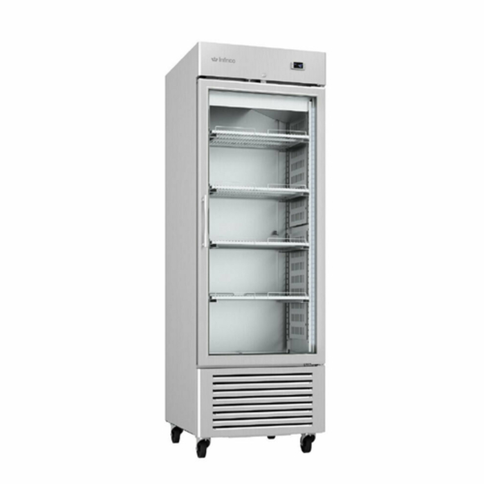 Infrico IRR-AN23CR 27" Reach-In Refrigerator Glass Door 23 Cu. Ft.