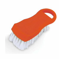 Omcan 80504 Commercial Grade Pastry Basting Brush for Professional Kitchens, orange handle pastry brush with white bristles