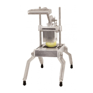 Alt Tag: Omcan 41862 Heavy-Duty Commercial Fruit Vegetable Slicer Manual Prep cast aluminum stainless steel slicer with blades