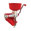 OMCAN 31361 Manual Tomato Squeezer with Plastic Bowl Light-Duty hand-crank tomato strainer with red hopper for fresh puree