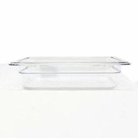 Omcan 80044 1/4 Size 10-7/16" x 6-3/8" Polycarbonate Food Pan