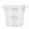 Durable Polycarbonate Food Pan Measuring Container With Clear Body And Dual Handles