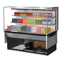 Turbo Air TOM-60L-UF-S-3SI-N 59.88"W 19.3 Cu. Ft. Drop-In Refrigerated Display