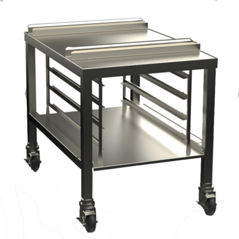 Commercial Oven Equipment Stand With Casters For Enhanced Kitchen Mobility And Storage Solutions