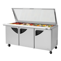 Turbo Air TST-72SD-30-N-GL 72.63"W Mega Top Sandwich Prep Table
