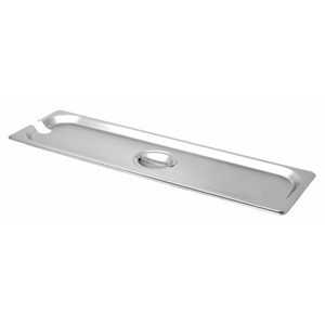 Omcan 80621 Half-Size Long Slotted Stainless Steel Steam Pan Cover