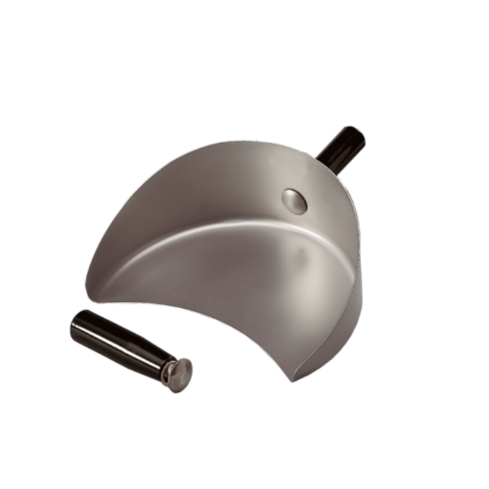 Omcan 49131 Pelle Potis Large de 11,8" (300 mm) avec poignée pour gyroscopes/shawarma, accessoire de pelle en inox