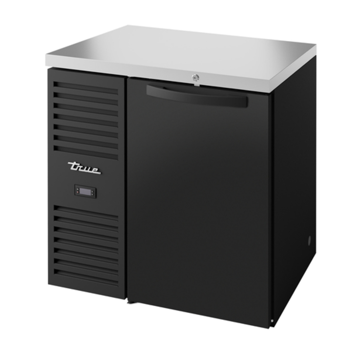 True TBR36-RISZ1-L-B-S-1 Meuble arrière de bar réfrigéré à une porte de 36 pouces