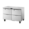 True TRU-UCF-48F 48 3/8-inch Undercounter Freezer For Commercial Kitchens With Four Drawers.