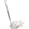 Omcan 80387 Nickel-Plated Fryer Basket With Heat-Resistant Handle And Drain Hook