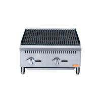 BRIKA BRB-24 24"W Gas Countertop Radiant Broiler Charbroiler