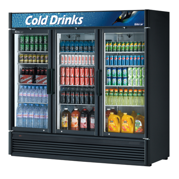 Turbo Air TGM-72SD-N 78" 68.4 cu. ft. Merchandiser Refrigerator