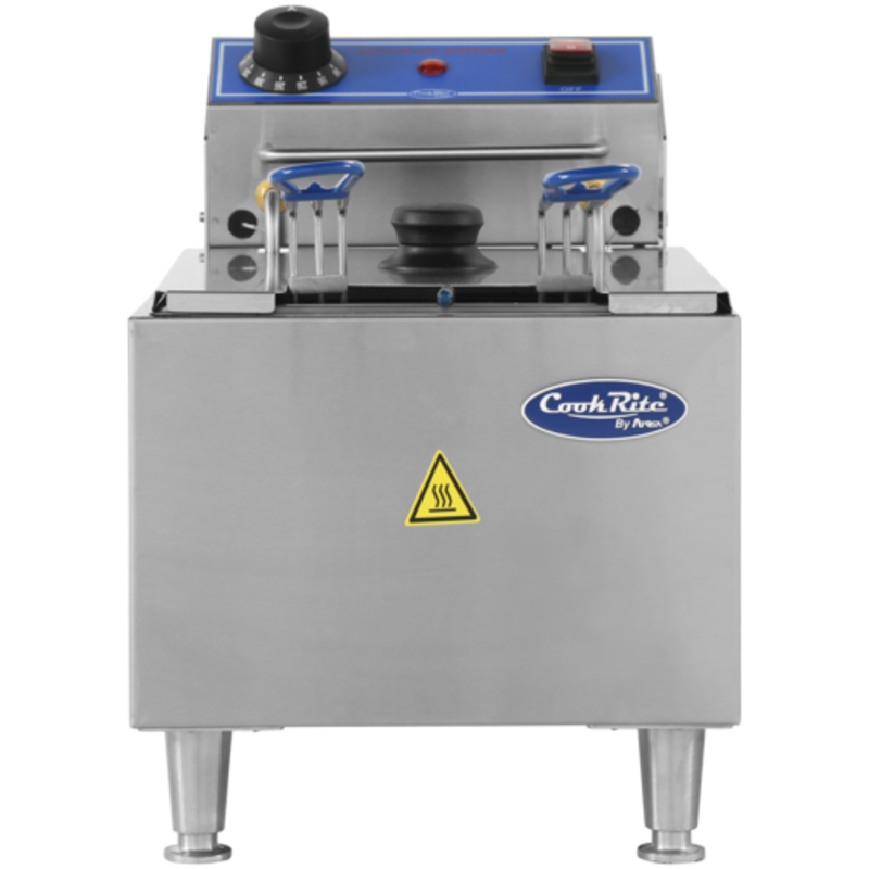 Cook Rite ACEF-10 Countertop Electric Fryer With Stainless Steel Design Ideal For Commercial Kitchens