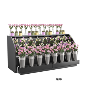 Structural Concepts FLP9 Allure 110-1/4"W Self-Service Refrigerated Merchandiser