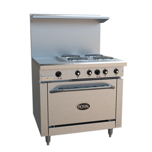 Royal RRE-4GT12-C 36" Electric Restaurant Range with Griddle