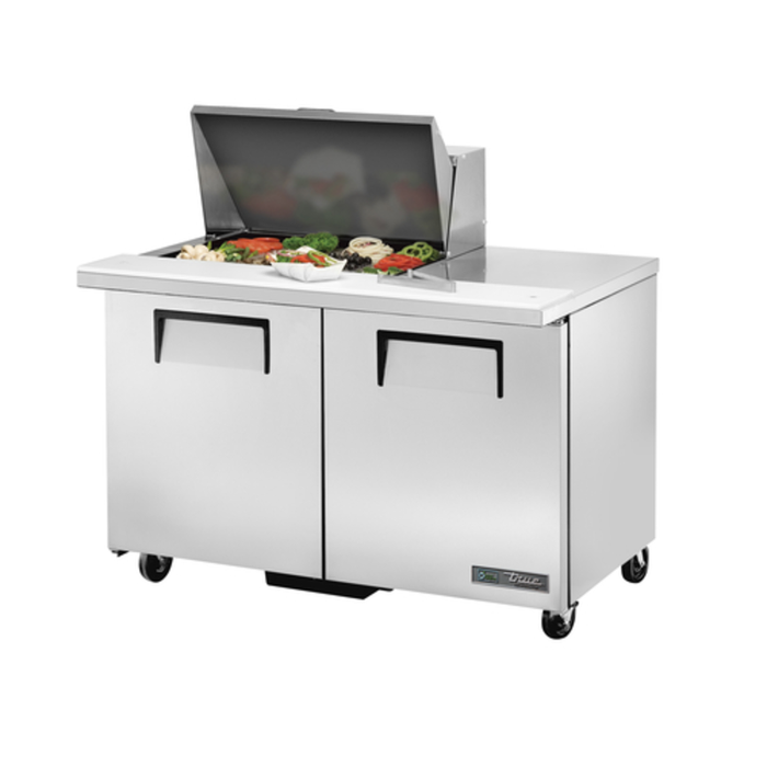 Réfrigérateur de préparation salade/sandwich Mega Top de 122 cm avec porte pleine